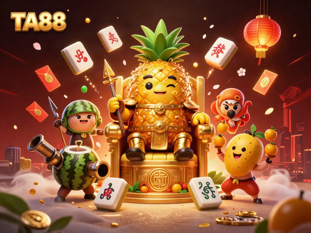 Experience the vibrant TA88 online casino with dynamic gaming elements and lively characters.