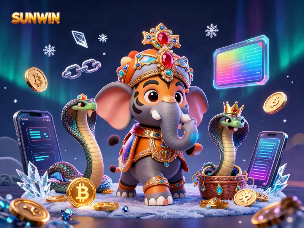 Engage with SUNWIN's thrilling gaming atmosphere featuring cartoon characters and crypto elements.