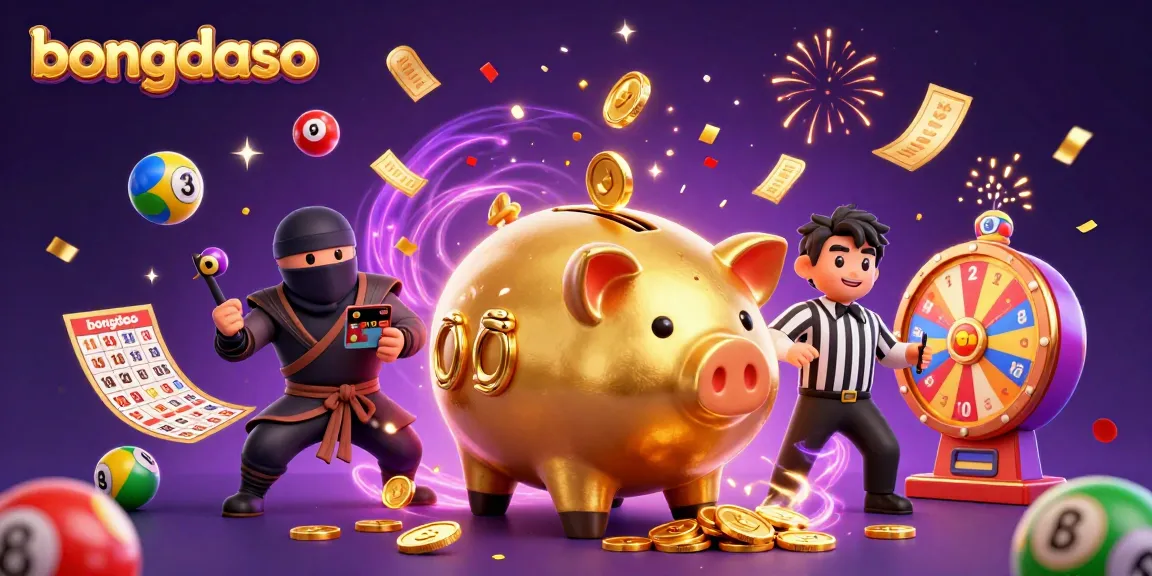 Bongdaso illustrated characters depict winning moments in casino gaming using vibrant colors and dynamic elements.