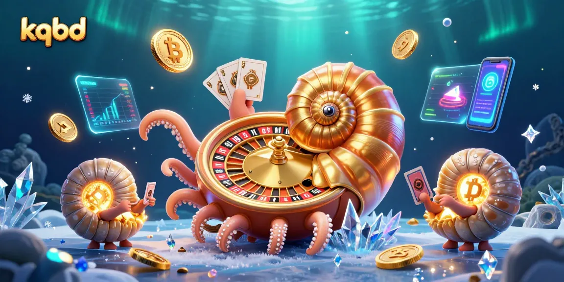 Engage in kqbd betting strategies with a vibrant 3D scene showcasing a giant nautilus roulette wheel.