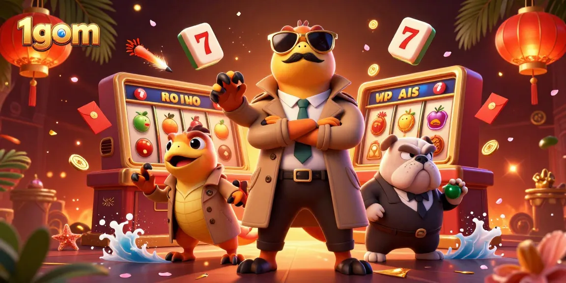 Engage in the 1gom casino experience as three raptors, in disguise, attempt to enter a VIP lounge filled with dynamic gaming elements.