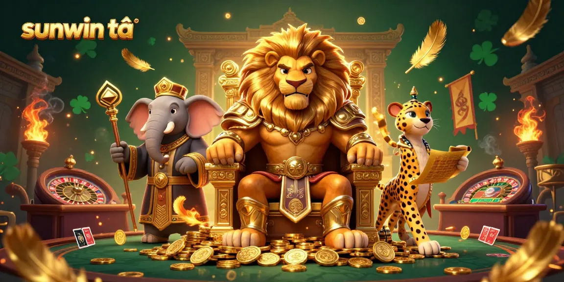 Experience the thrill of sunwin tải with vibrant characters in an exciting casino atmosphere.