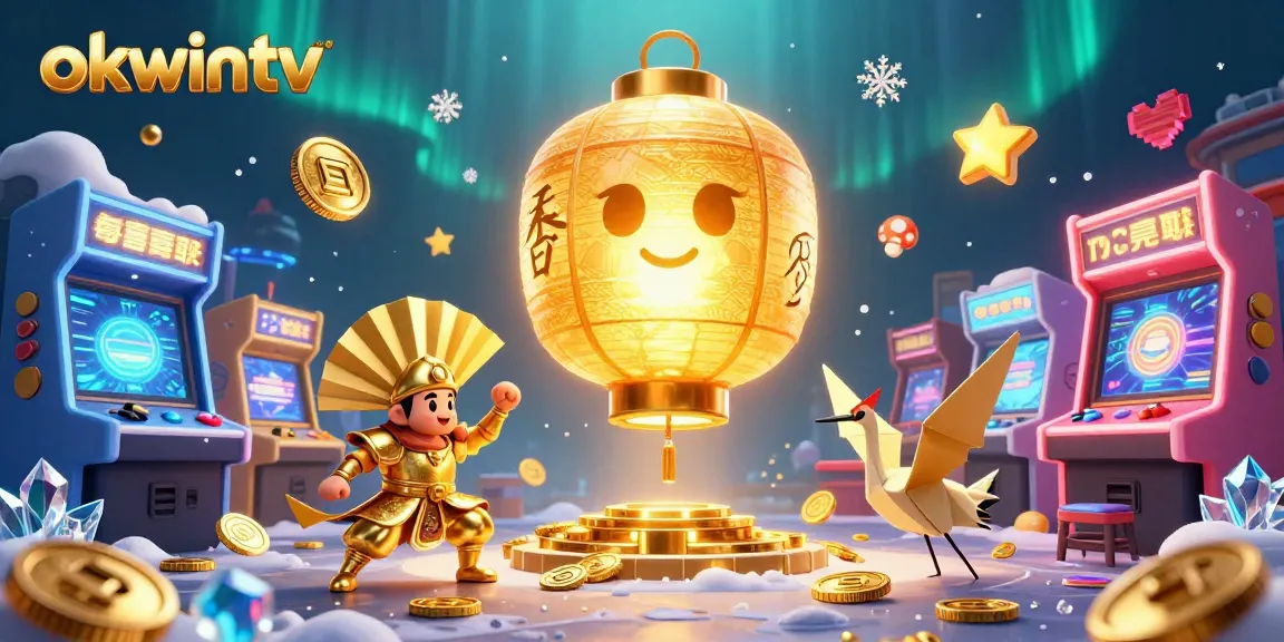 Experience high-stakes action on okwintv with immersive casino elements and golden figures in dynamic scene.