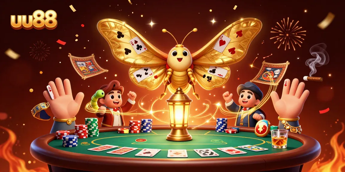 Experience thrilling gaming moments at uu88 with a vibrant illustration featuring dynamic casino elements.