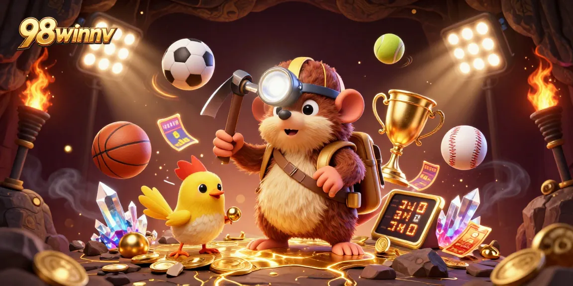 Engage with 98winnv's rich online casino world, featuring dynamic gaming elements and vibrant visuals.