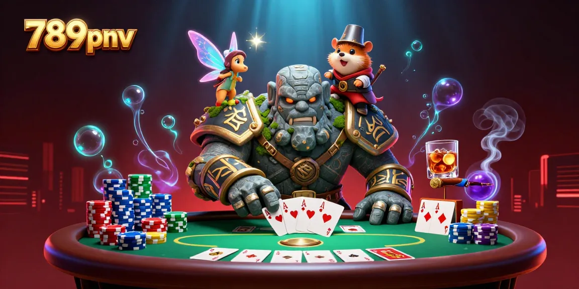 Win big at 789pnv with this enchanting 3D scene of a magical casino adventure.