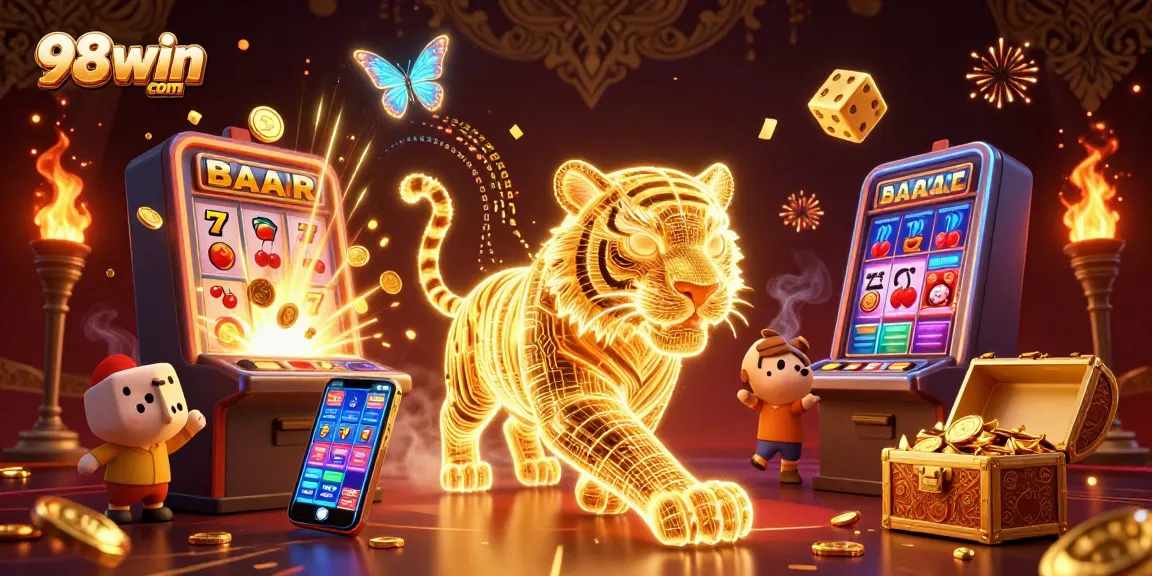 Experience thrilling wins at 98win com with a vibrant digital casino environment showcasing a jackpot.