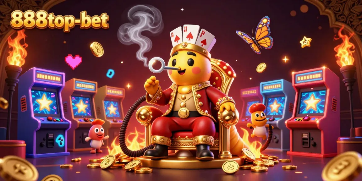 Engage in thrilling games with 888top-bet in a vibrant 3D casino world filled with gold and excitement.