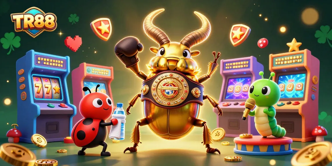 Experience exciting gameplay at TR88 with vibrant 3D casino characters and slot elements.